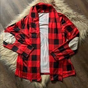 Buffalo plaid cardigan